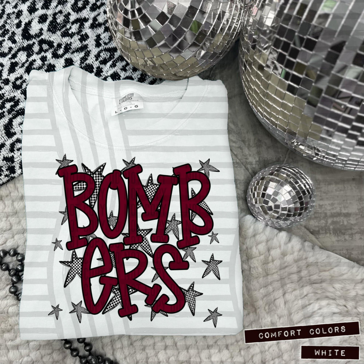 Maroon Staggered Mascots (Caplinger)