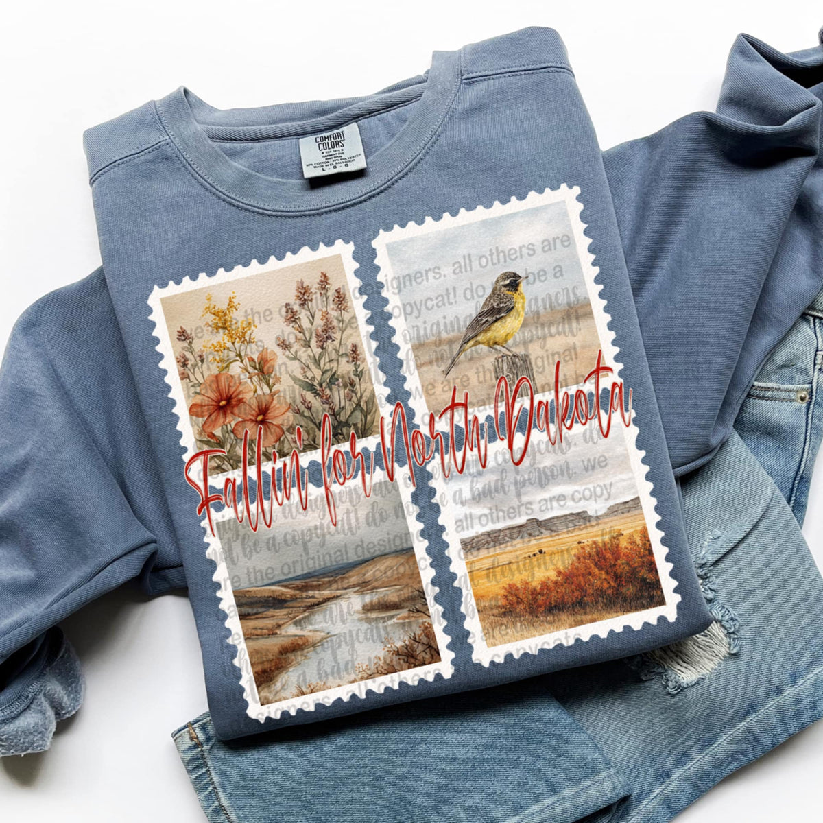 Falling For North Dakota Fall Stamps (TTD) DTF transfer