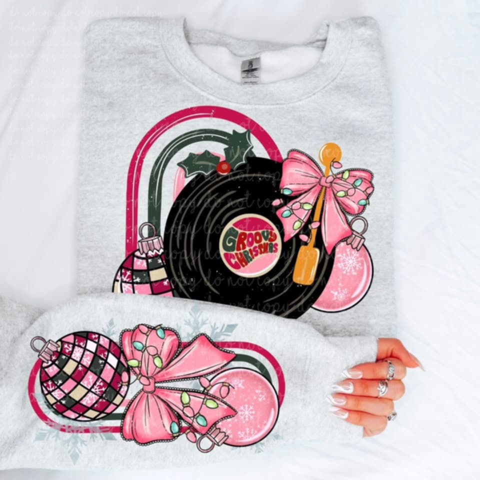 Groovy Christmas SLEEVE (MMD) DTF Transfer