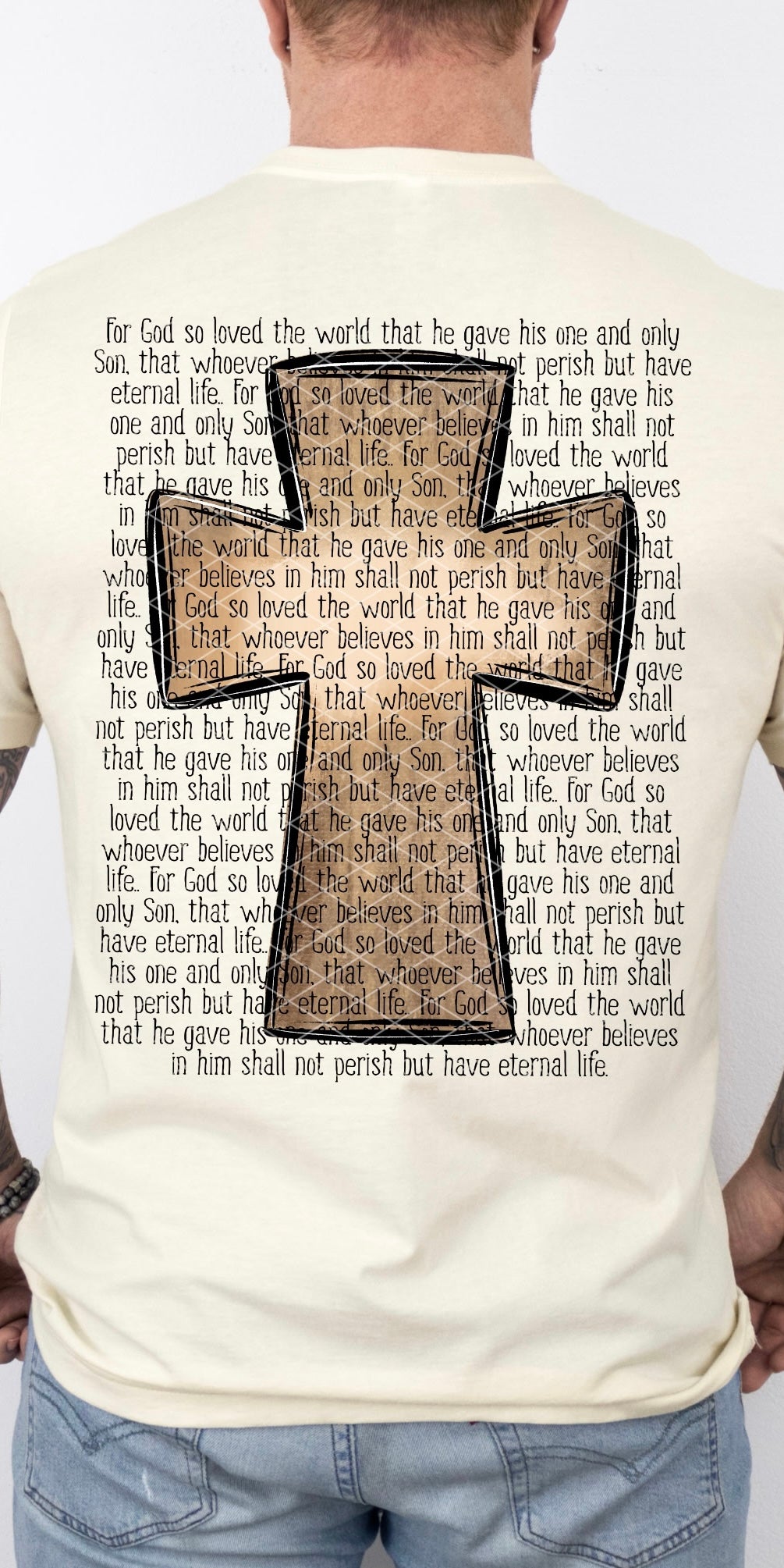 John 3:16 back (sdd) Sunday special DTF transfer