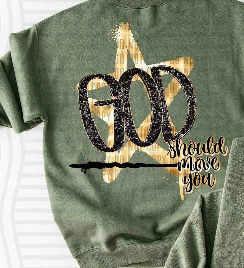 God should move you star (SSD) DTF TRANSFER