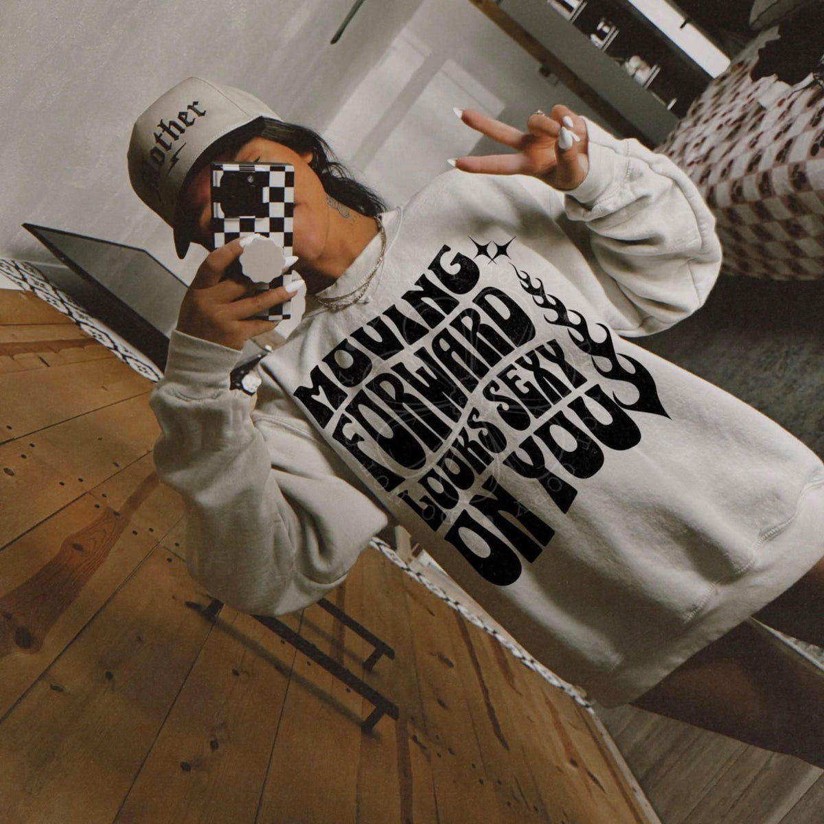 Moving Forward Looks Sexy On You (lyttle) DTF transfer