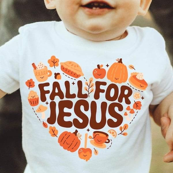 Fall for Jesus heart COLOR (KARTA) 62932 DTF transfer