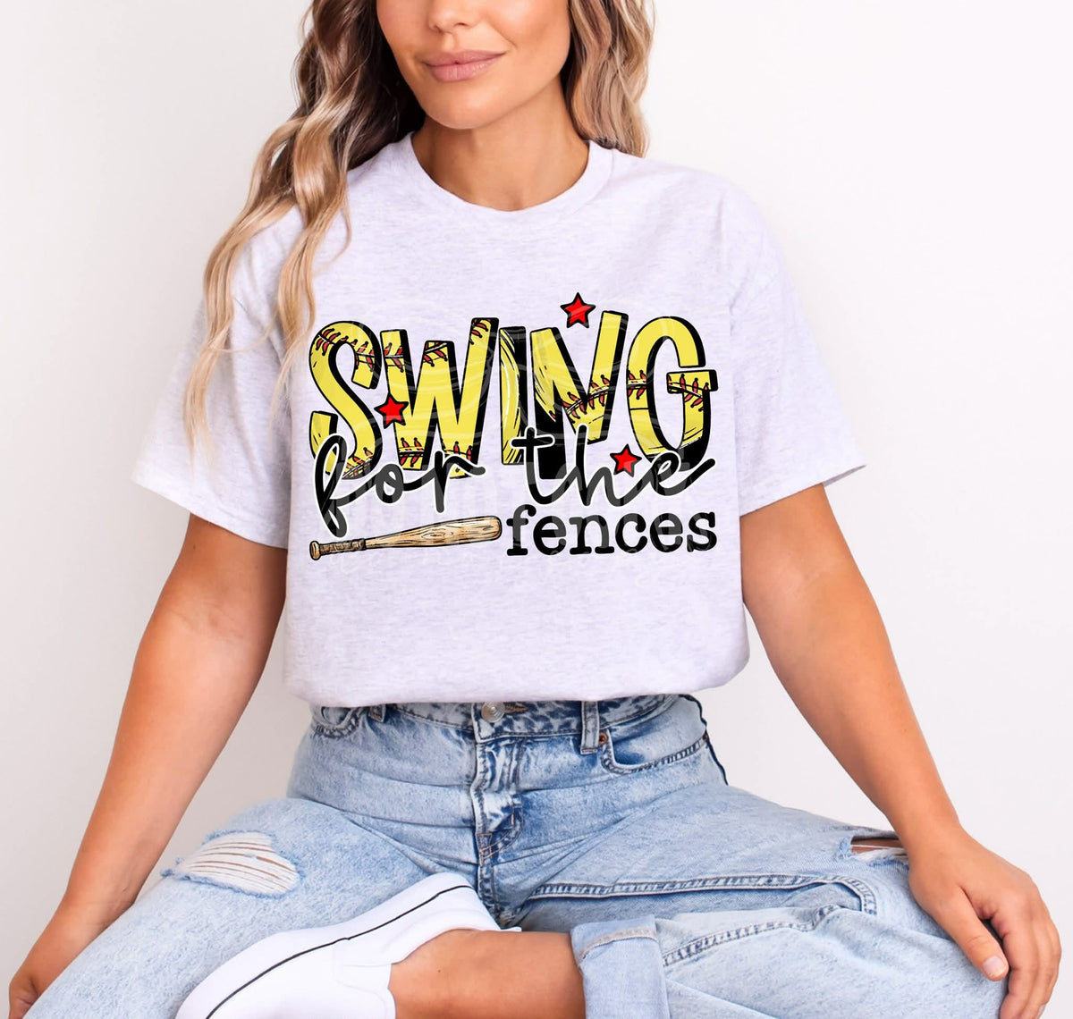 Swing for the fences softball (C’s) DTF Transfer
