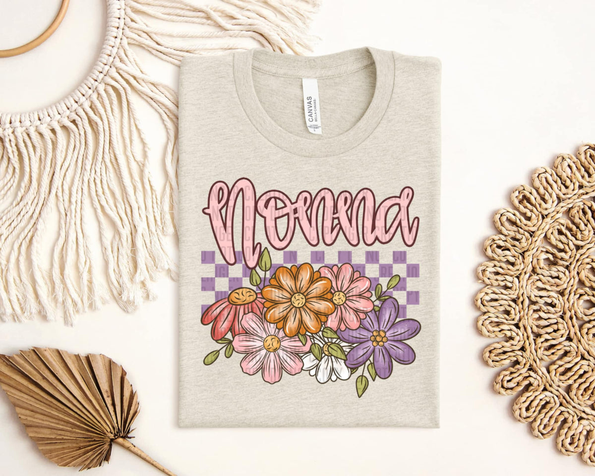 Nonna flowers (Caplinger) 92695 DTF transfer