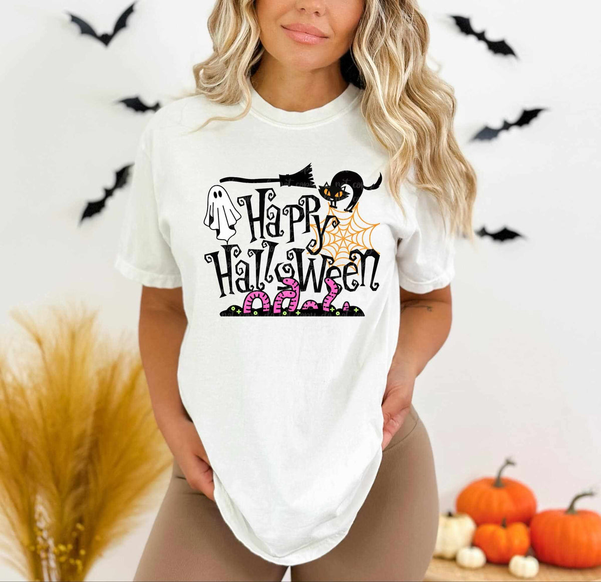 Happy Halloween exclusive 58272 DTF transfer