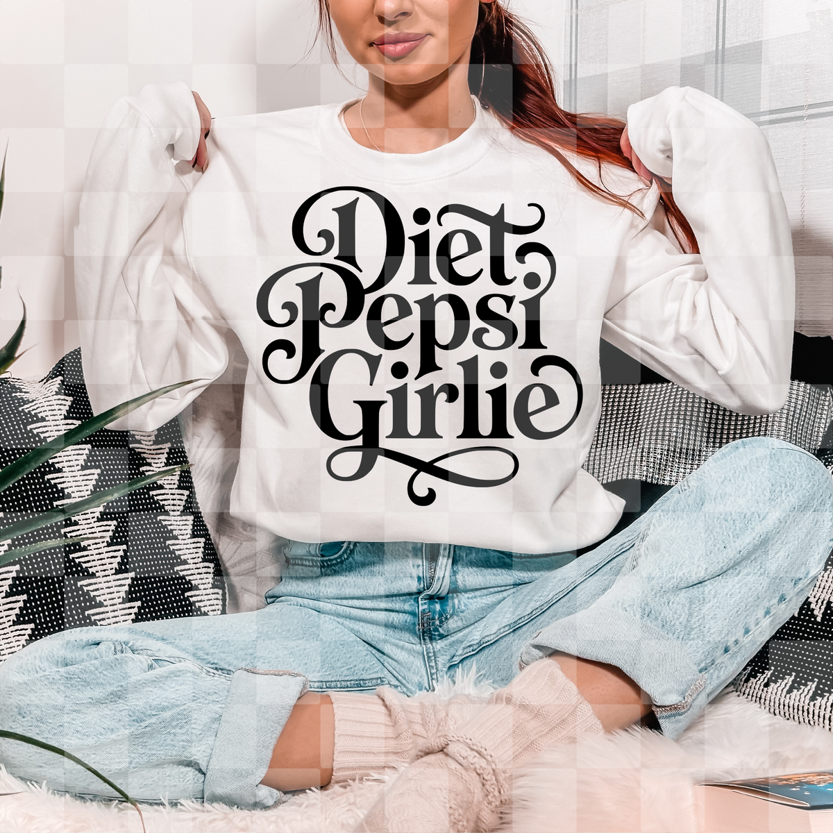 Diet Blue Soda Girlie (Lyttle) DTF Transfer