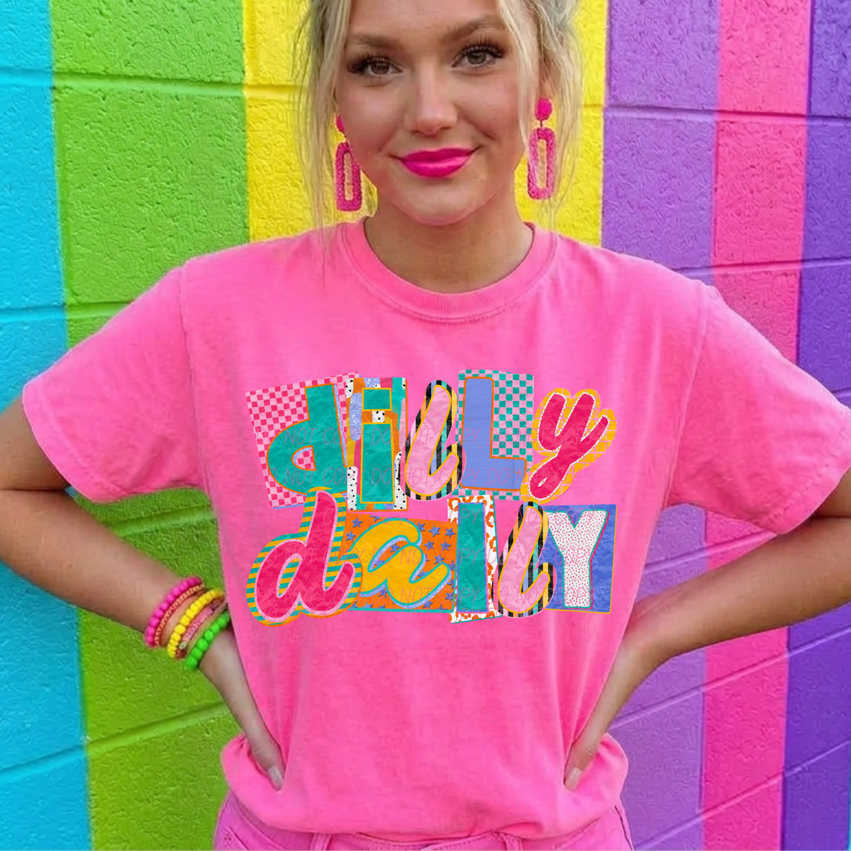 Dilly dally magazine font (City) DTF Transfer