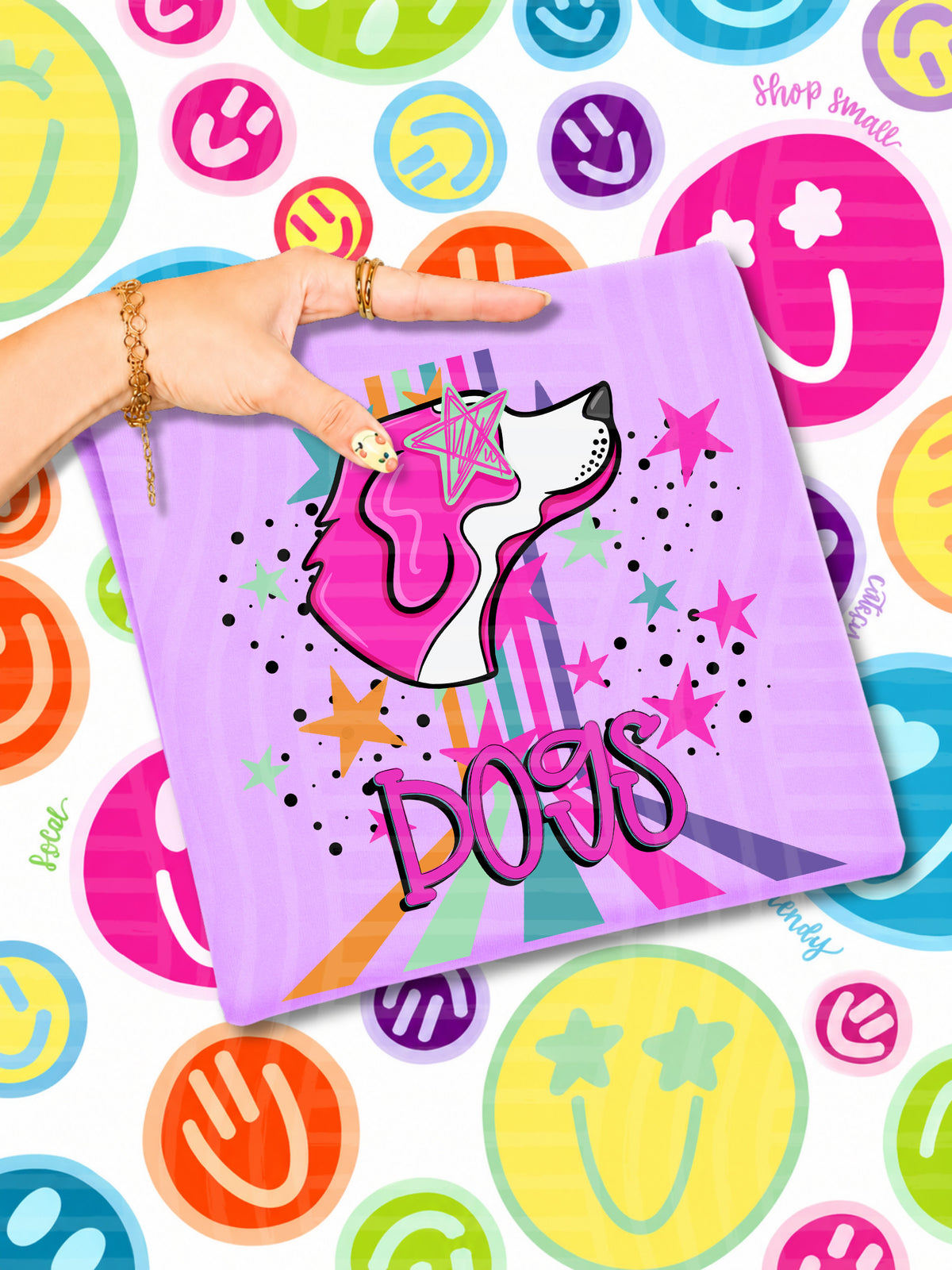dogs starry eyes rainbow (caplinger) DTF Transfer