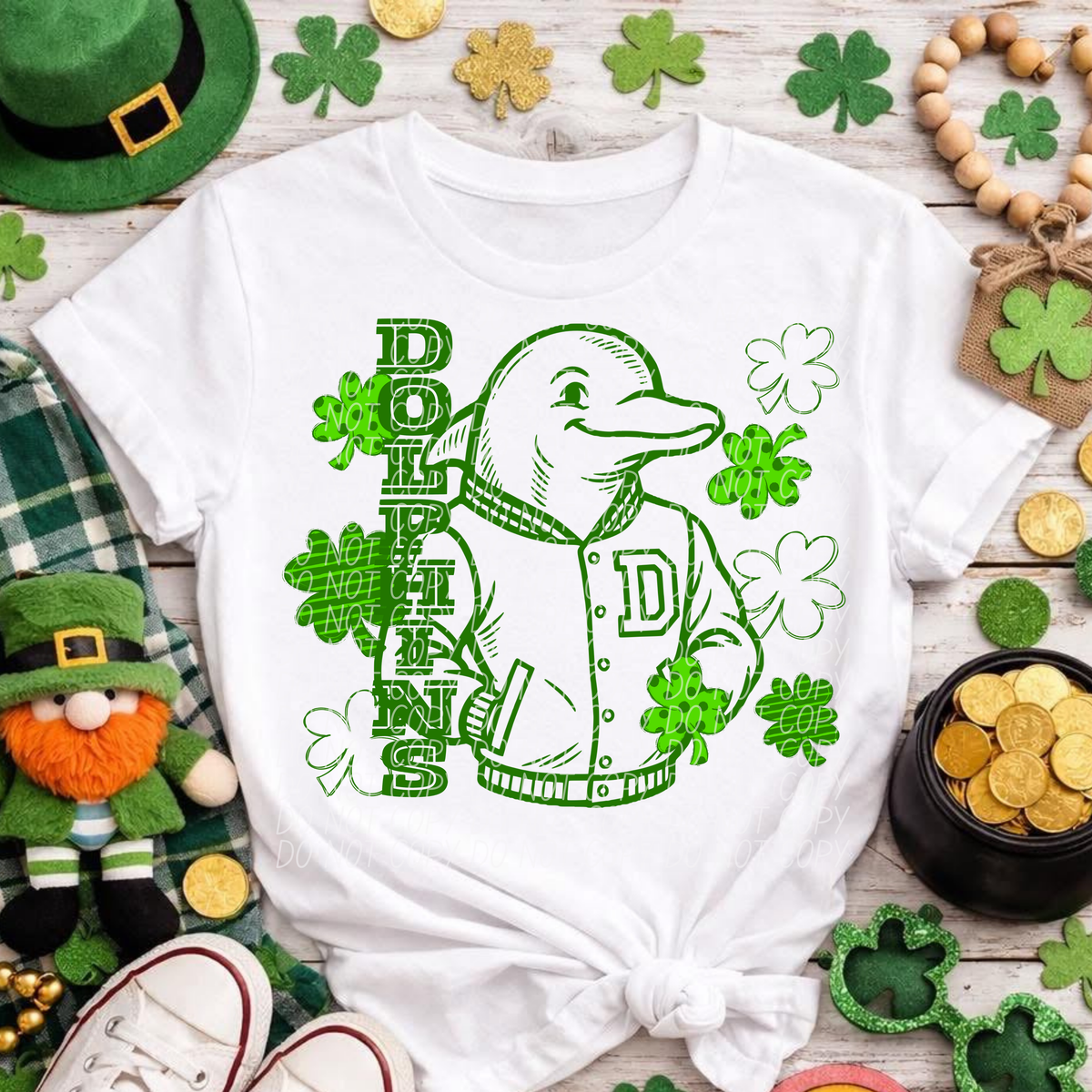 Letterman Clover Dolphins (City) DTF transfer