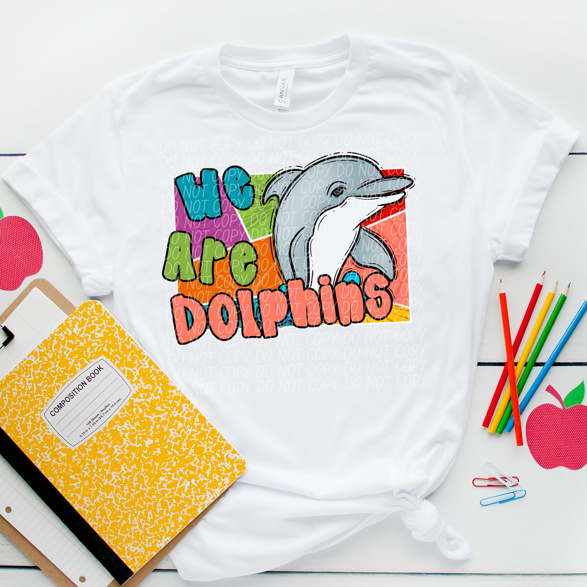 We are dolphins retro (City) 109683 DTF transfer