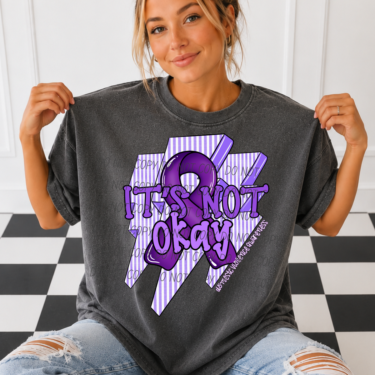 It's not okay (CITY) DTF Transfer