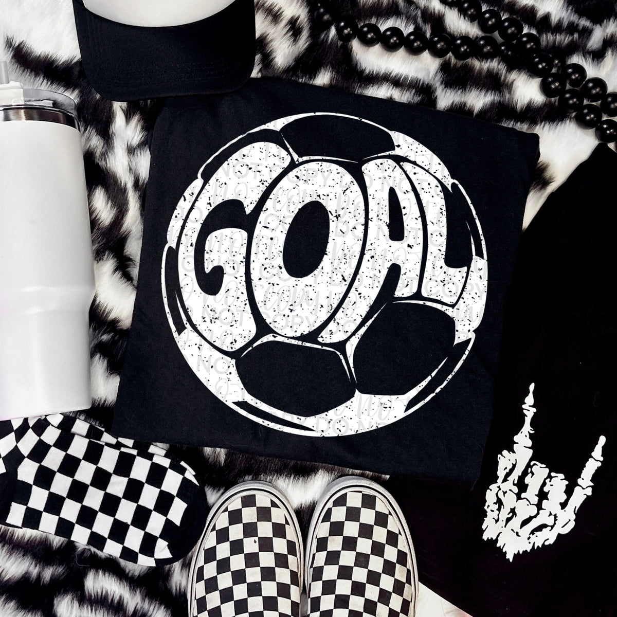 Goal Soccer WHITE (Starlight) DTF transfer