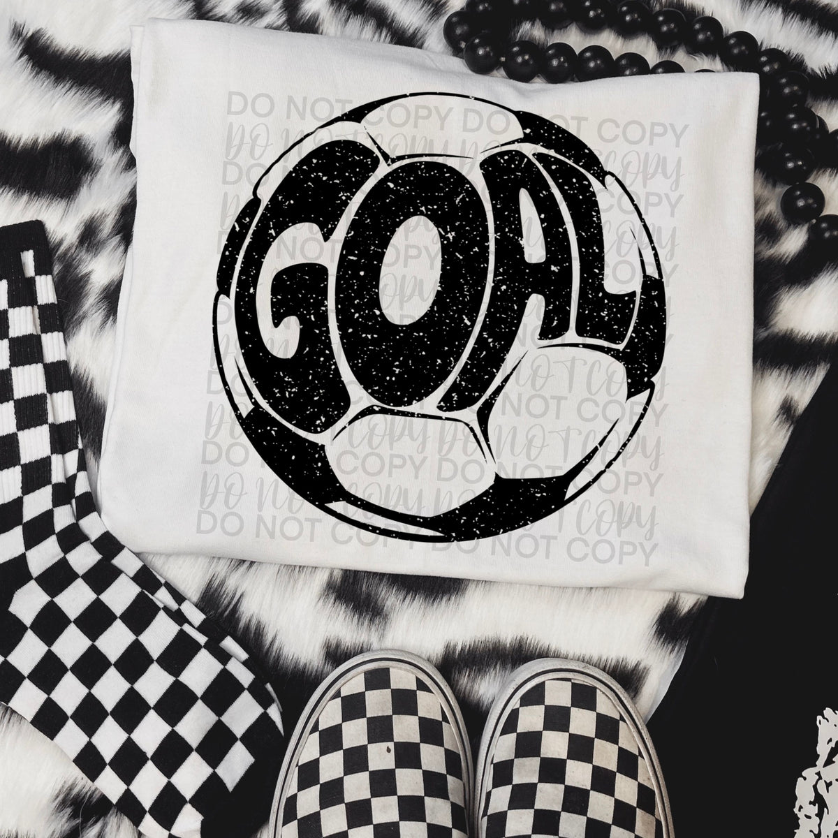 Goal Soccer BLACK (Starlight) DTF transfer