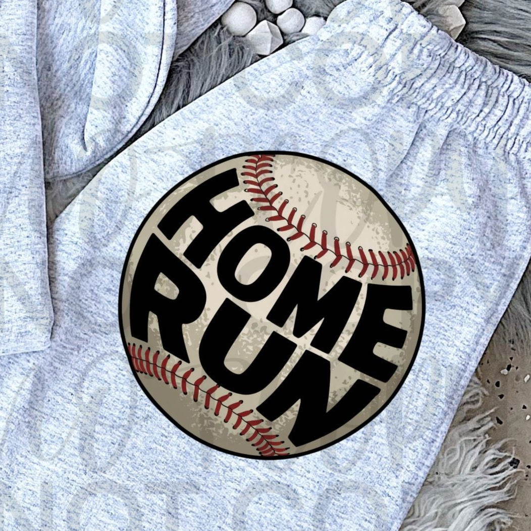 Home Run NO Splatter BASEBALL (Starlight) DTF transfer