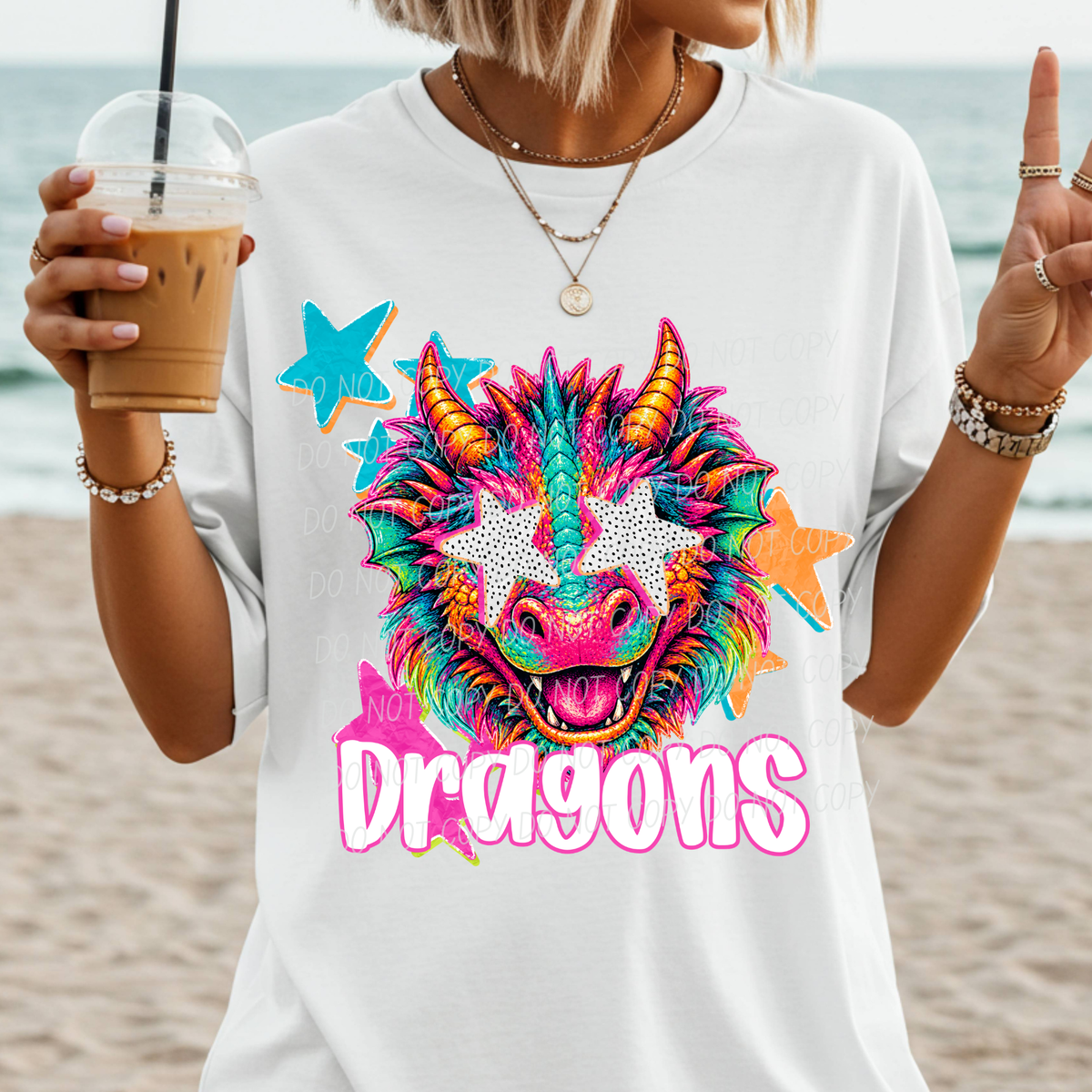 Dragons pop art (City) DTF Transfer