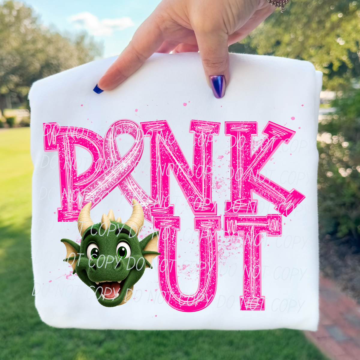 Dragons Pink out (city) DTF transfer