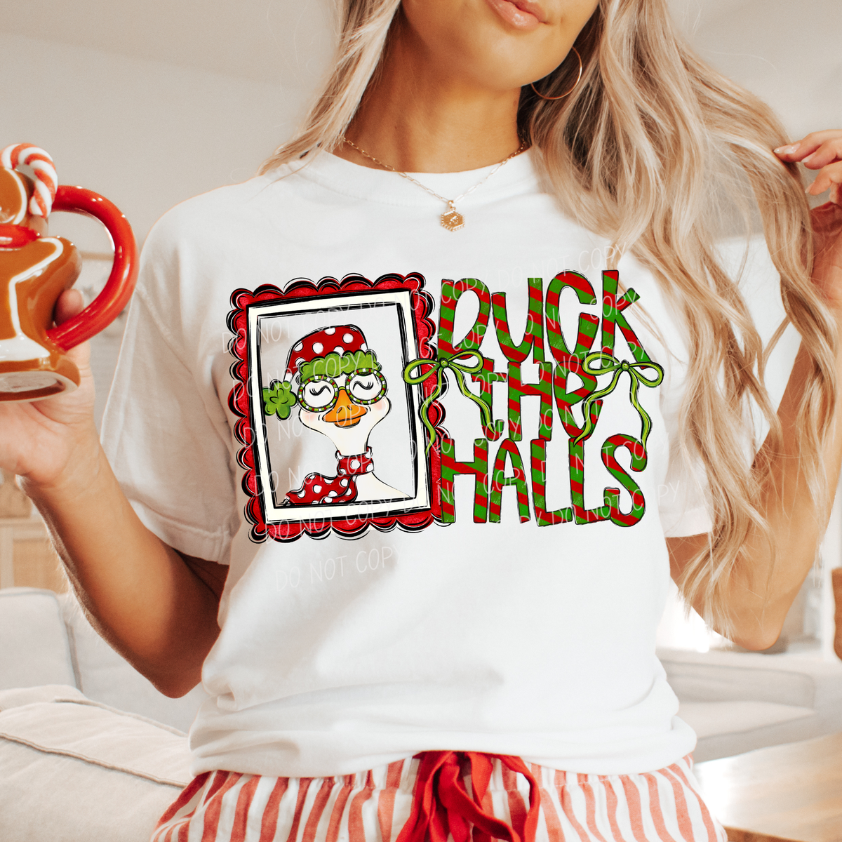 Duck the halls-with Bow (CITY)DTF Transfer