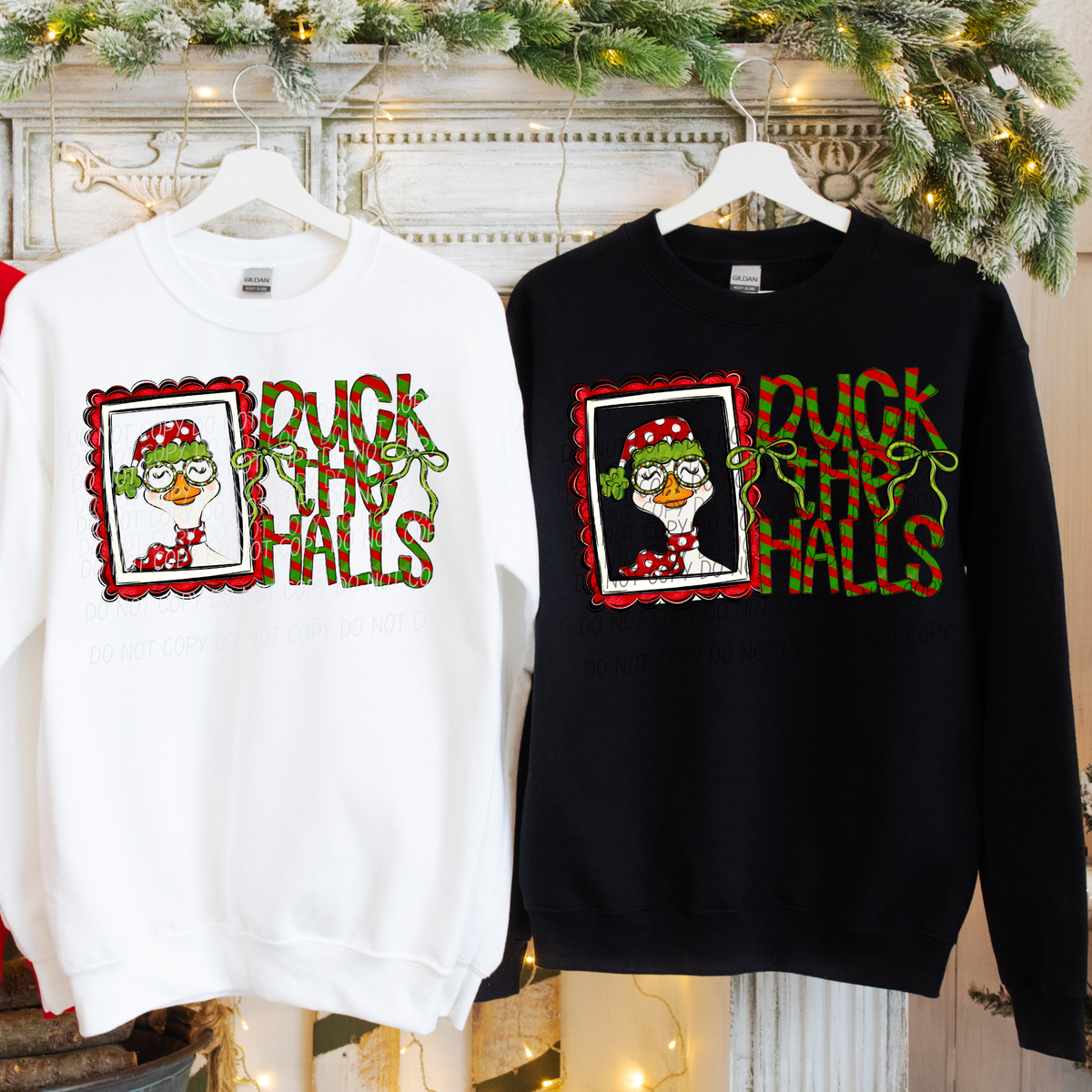 Duck the halls-with Bow (CITY)DTF Transfer