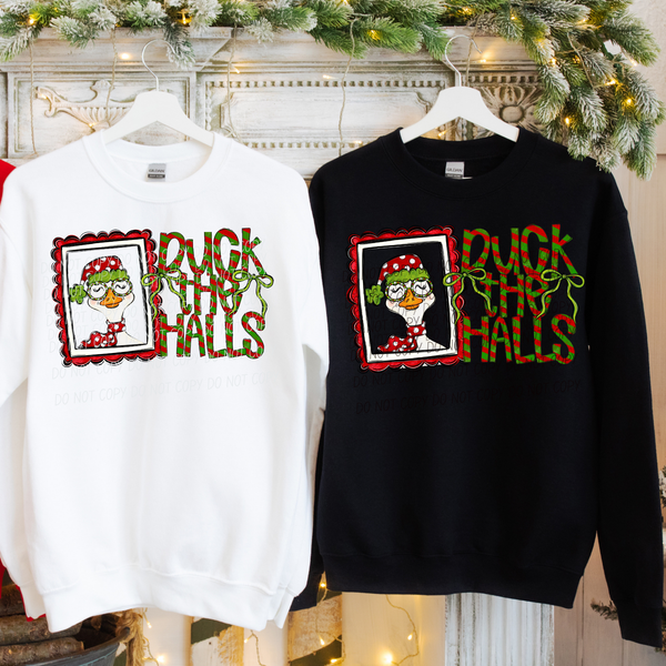Duck the halls-with Bow (CITY)DTF Transfer