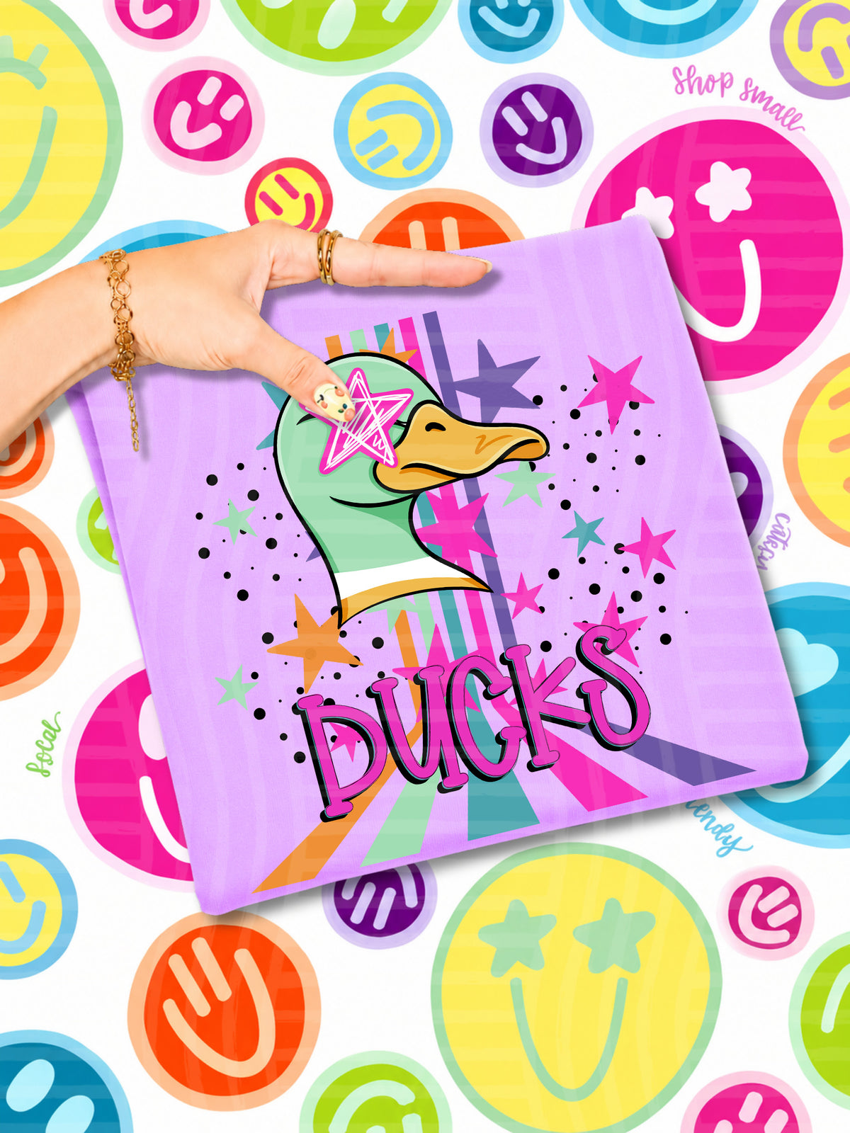 ducks starry eyes rainbow (caplinger) DTF Transfer