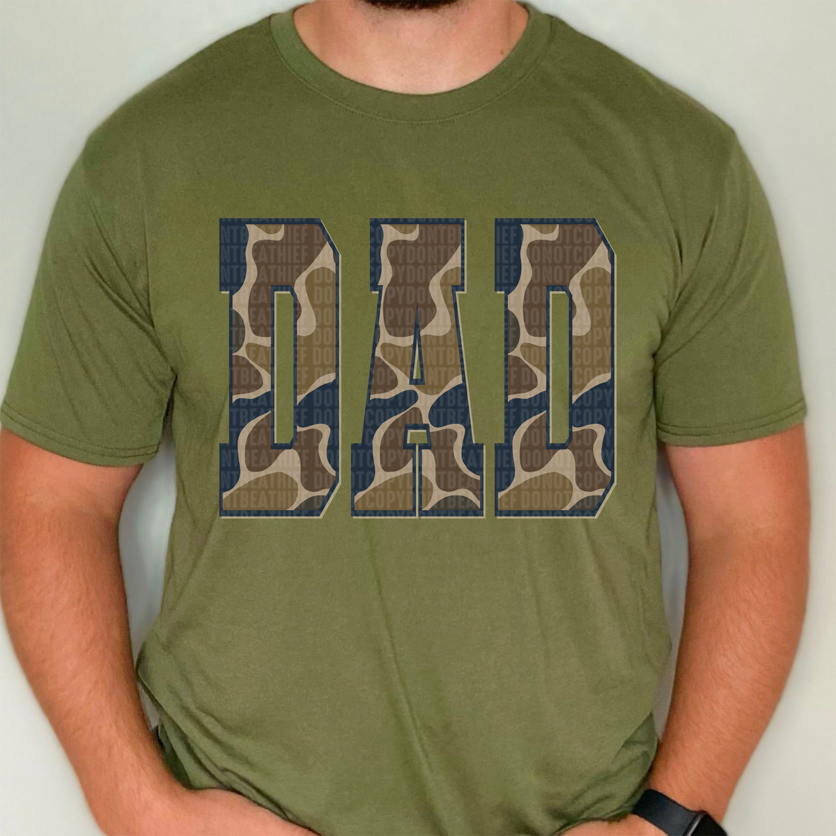 Dad camo 103867 DTF transfer