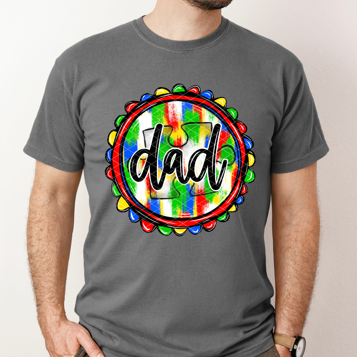 Autism dad circle (SDD) DTF Transfer
