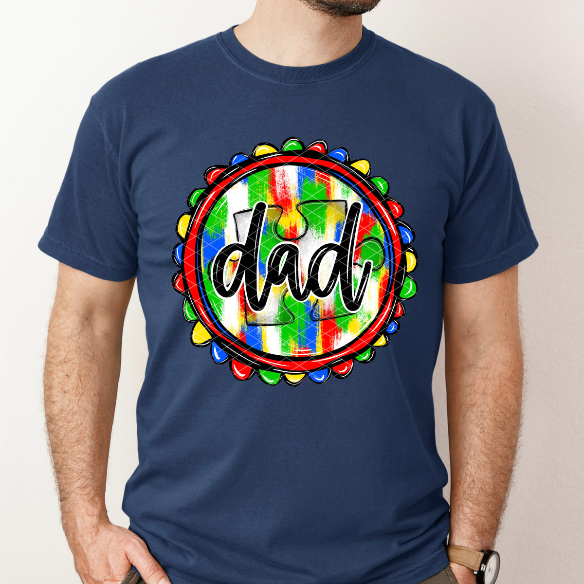 Autism dad circle (SDD) DTF Transfer