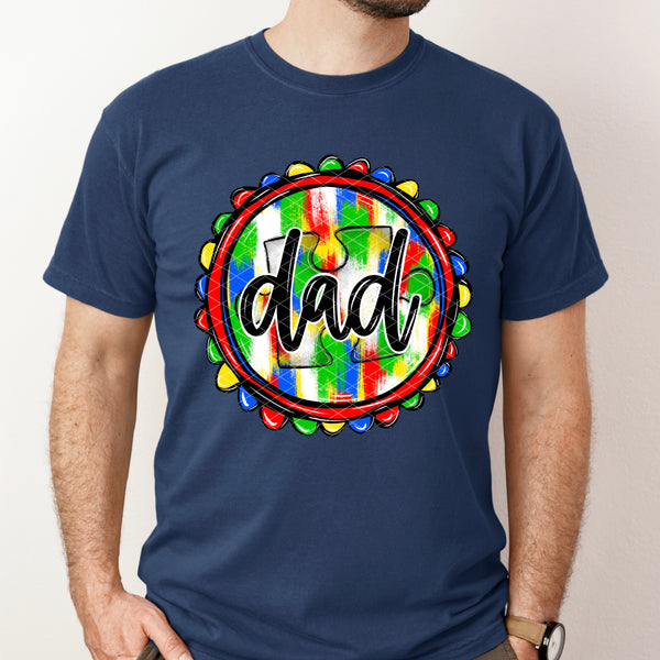 Autism dad circle (SDD) DTF Transfer