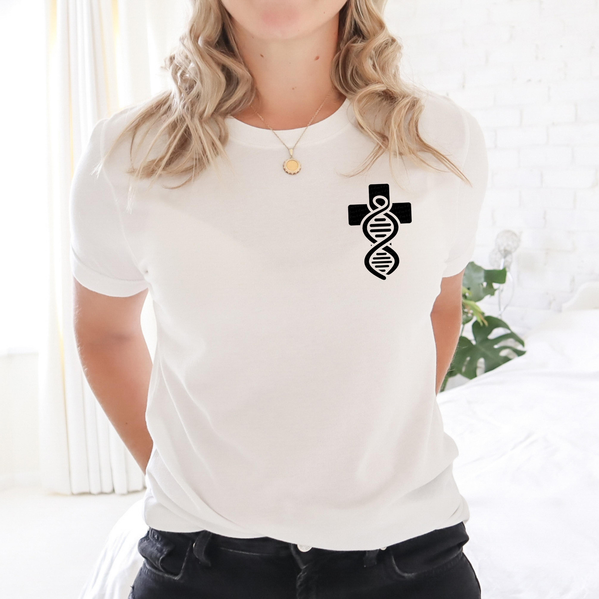 Buried Deep Within The Rubble Is My Daddy's DNA  Pocket Print BLACK 117382 DTF TRANSFER