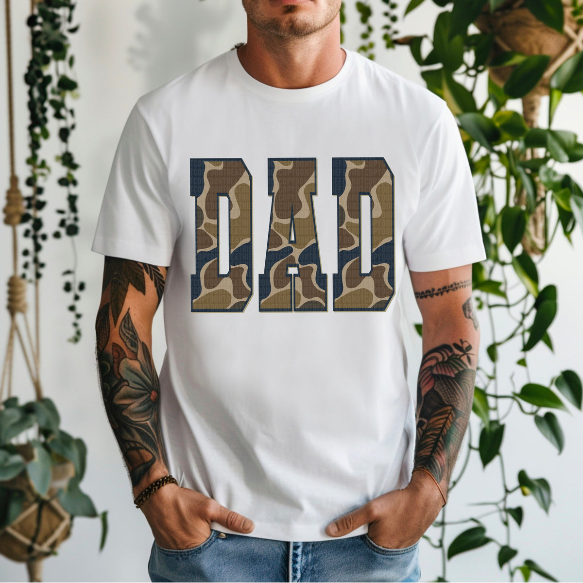 Dad Camouflage 104502 DTF transfer