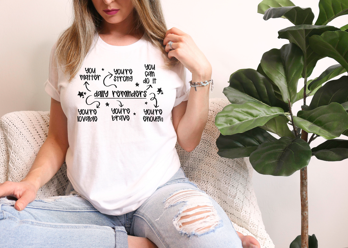 Daily Reminders Affirmations 74447 DTF Transfer