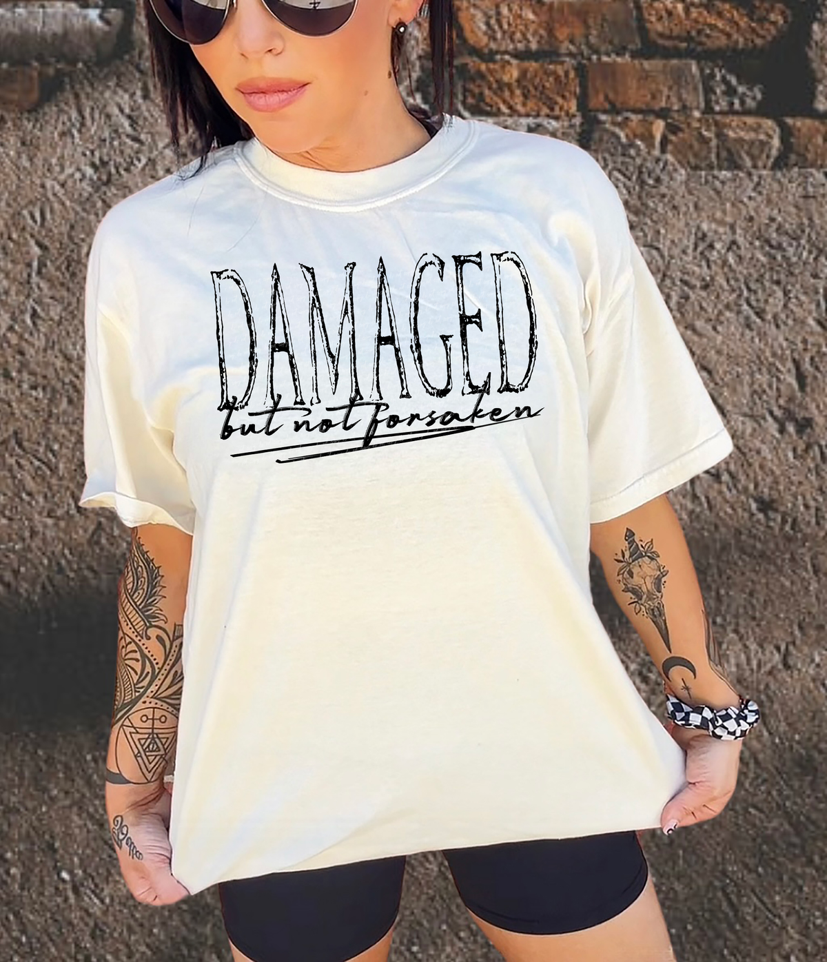 Damaged But Not Forsaken 59653 DTF Transfer