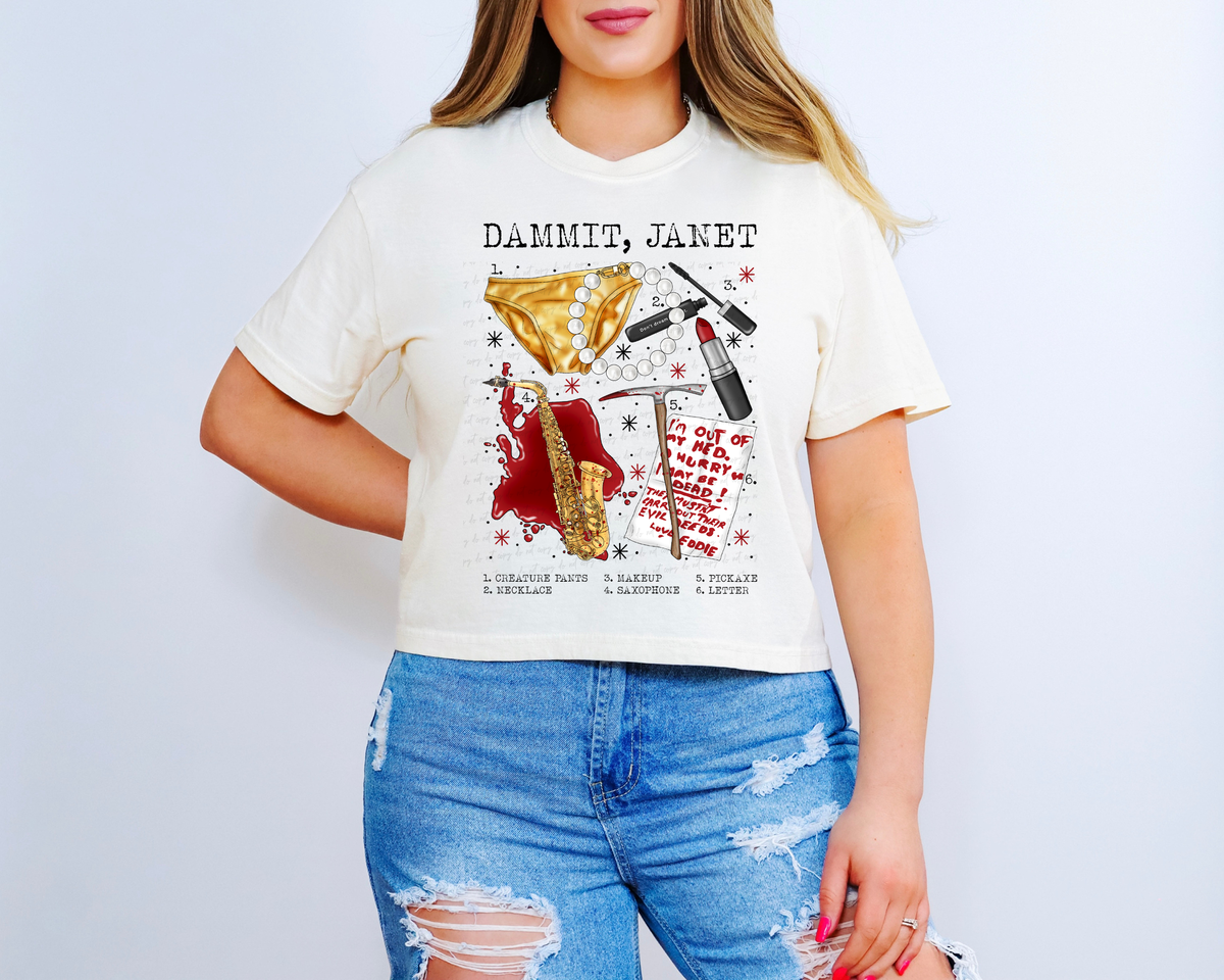 Dammit Janet Chart 115499 DTF transfer