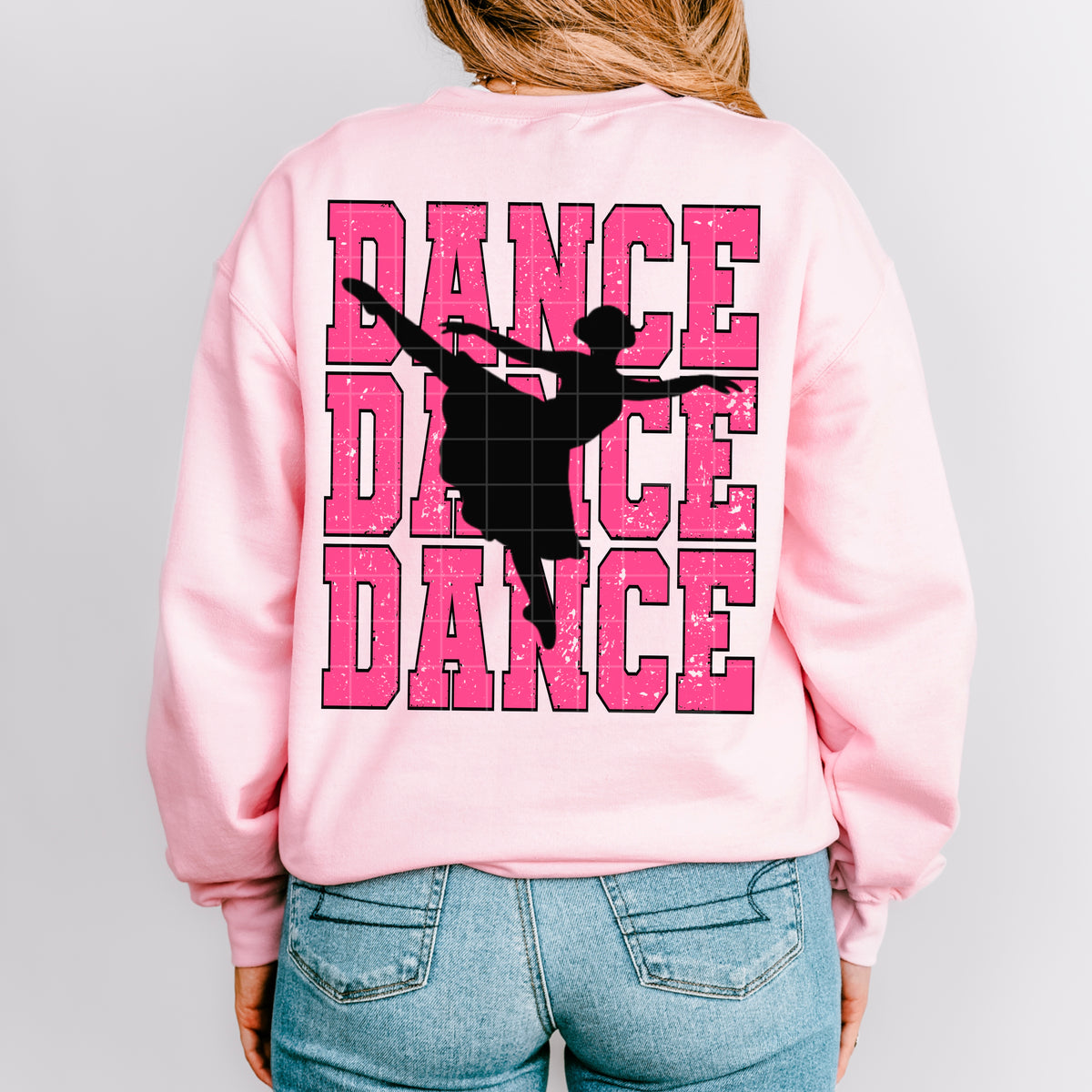 Dance Stacked (pink glittery) (SDD) DTF Transfer