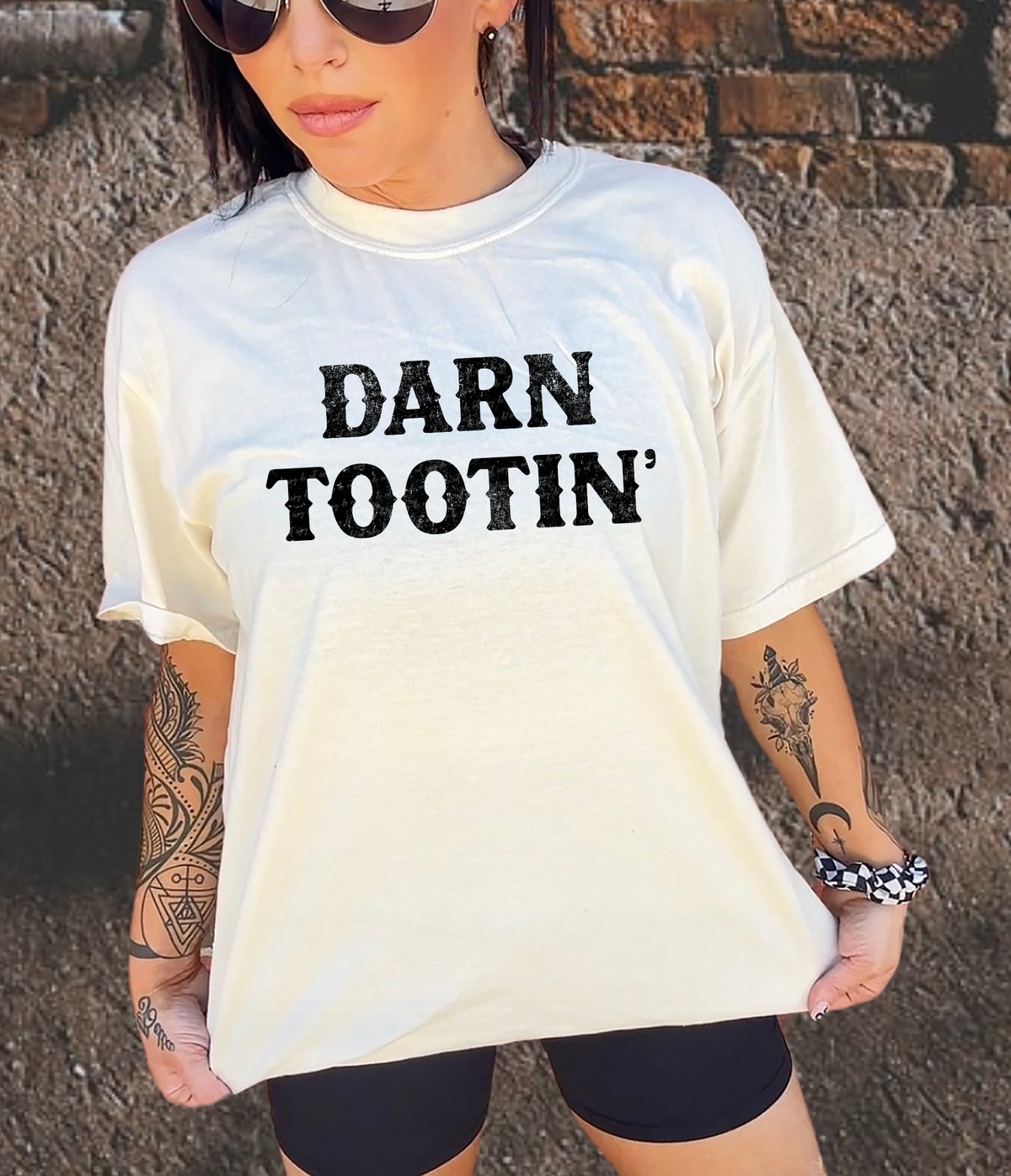 Darn Tootin' Black Grunge 86558 DTF Transfer