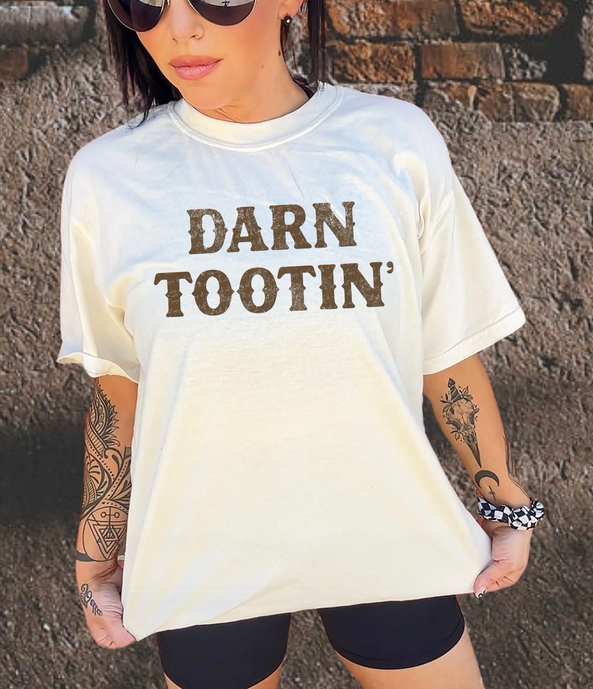 Darn Tootin' Brown Grunge 86559 DTF Transfer