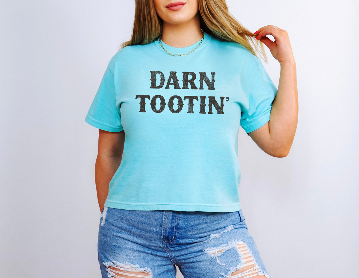 Darn Tootin' Gothic Grey Grunge 86673 DTF Transfer