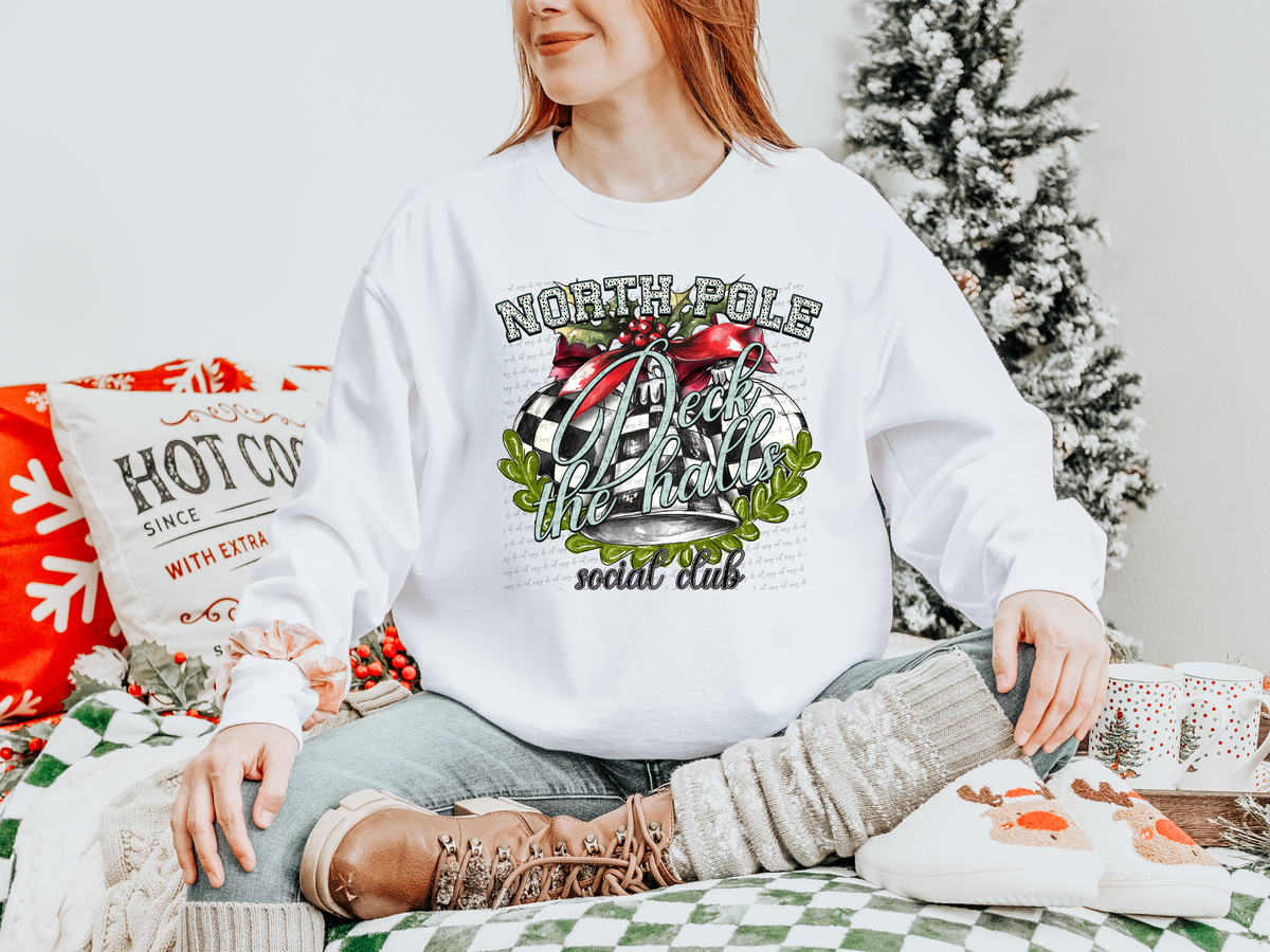 North Pole Deck The Halls Social Club 69326 DTF transfer