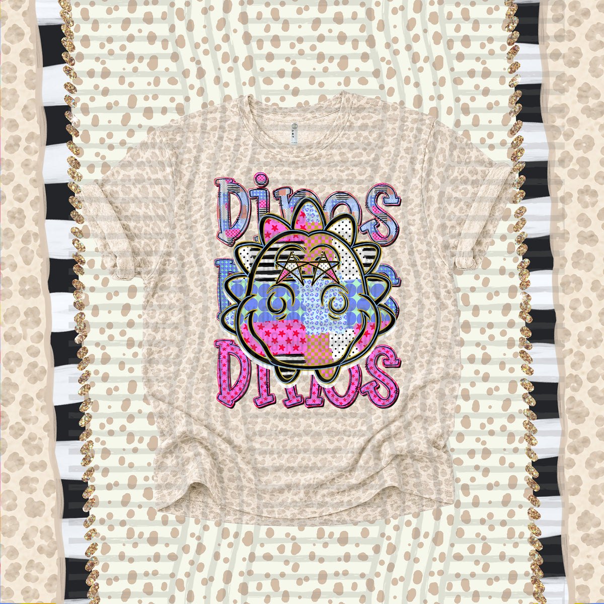 Dinos-Dolly Doodle Print (Caplinger) DTF Transfer
