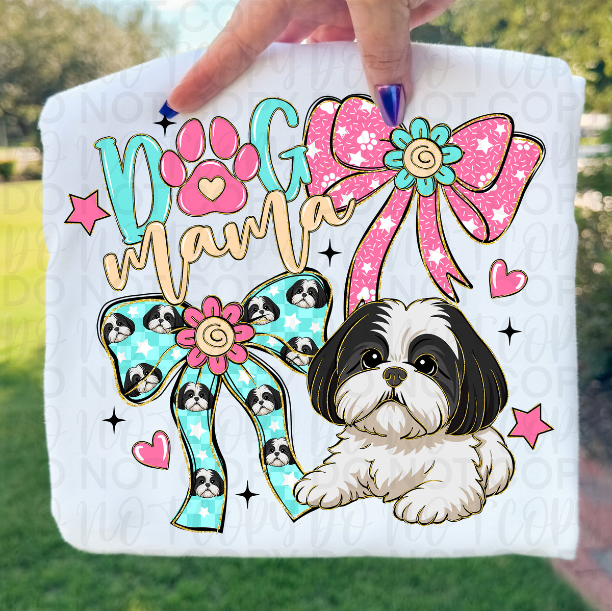 Dog mama shih tzu (UAC) DTF Transfer