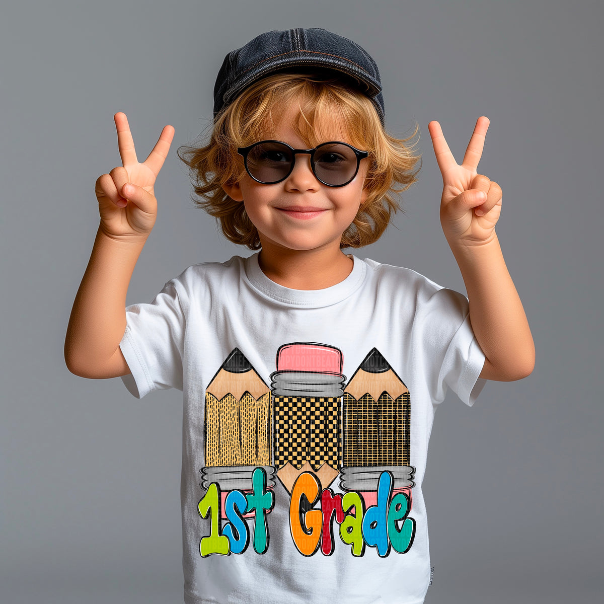 1st doodle pencil BOY (SDD) 107146 DTF transfer