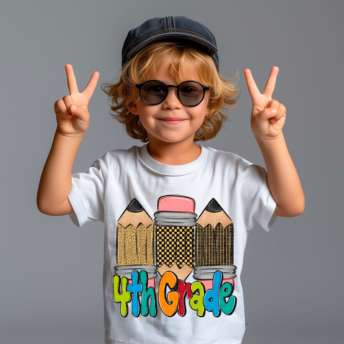 4th doodle pencil BOY (SDD) 107149 DTF transfer