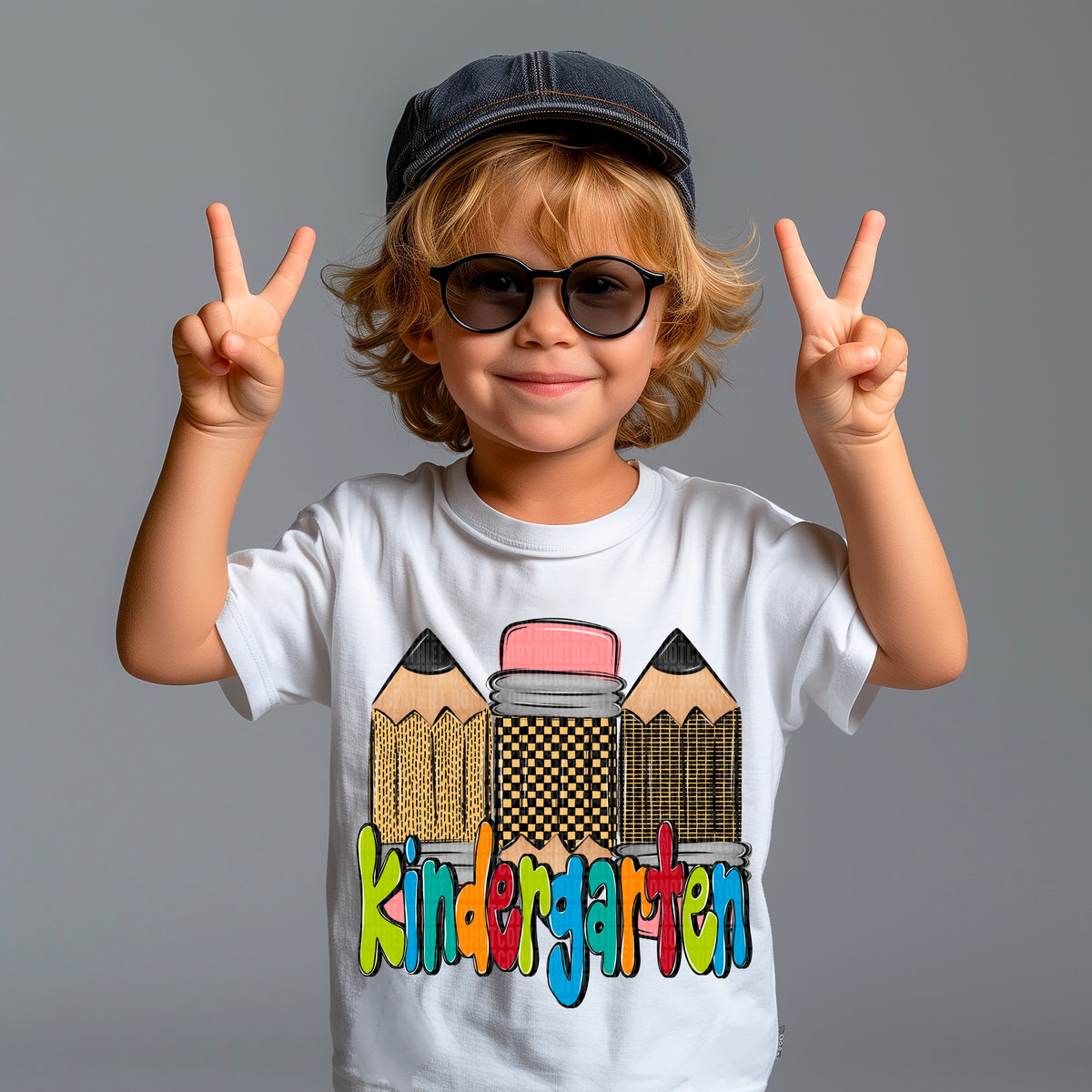 Kindergarten doodle pencil BOY (SDD) 107151 DTF transfer