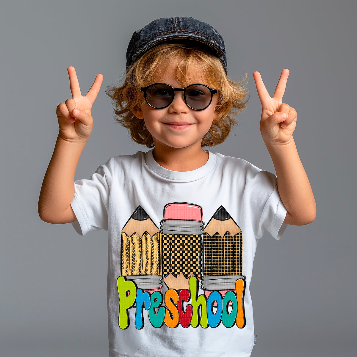 Preschool doodle pencil BOY (SDD) 107153 DTF transfer