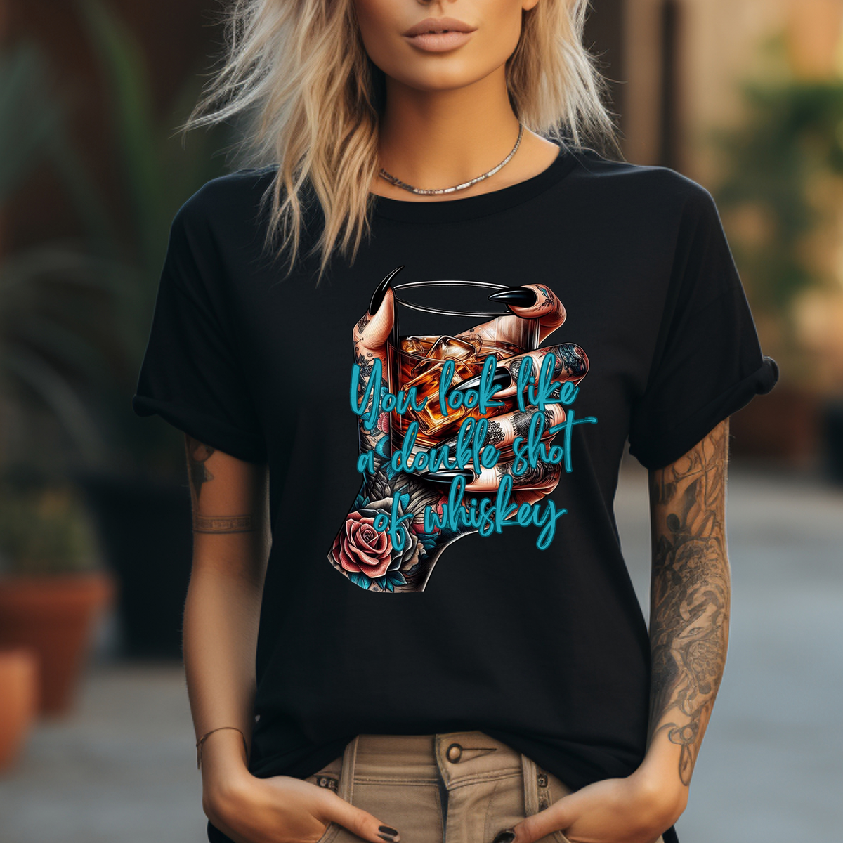 You Look Like A Double Shot Of Whiskey 117926 DTF transfer