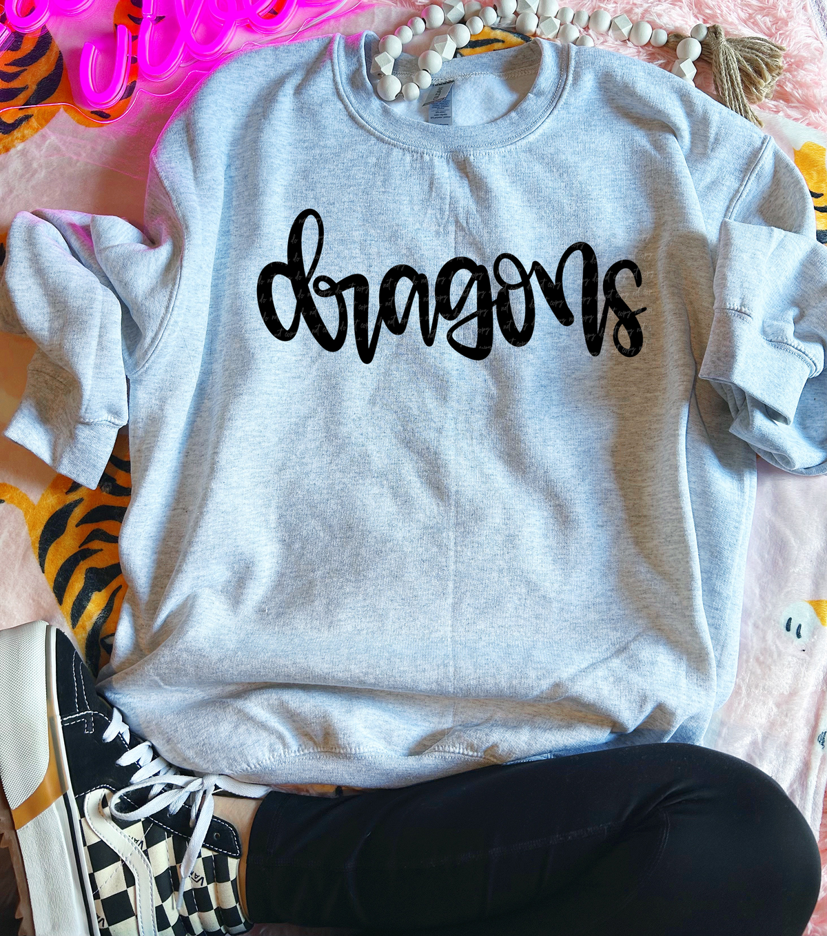 Dragons Hand Lettered 54046 DTF transfer