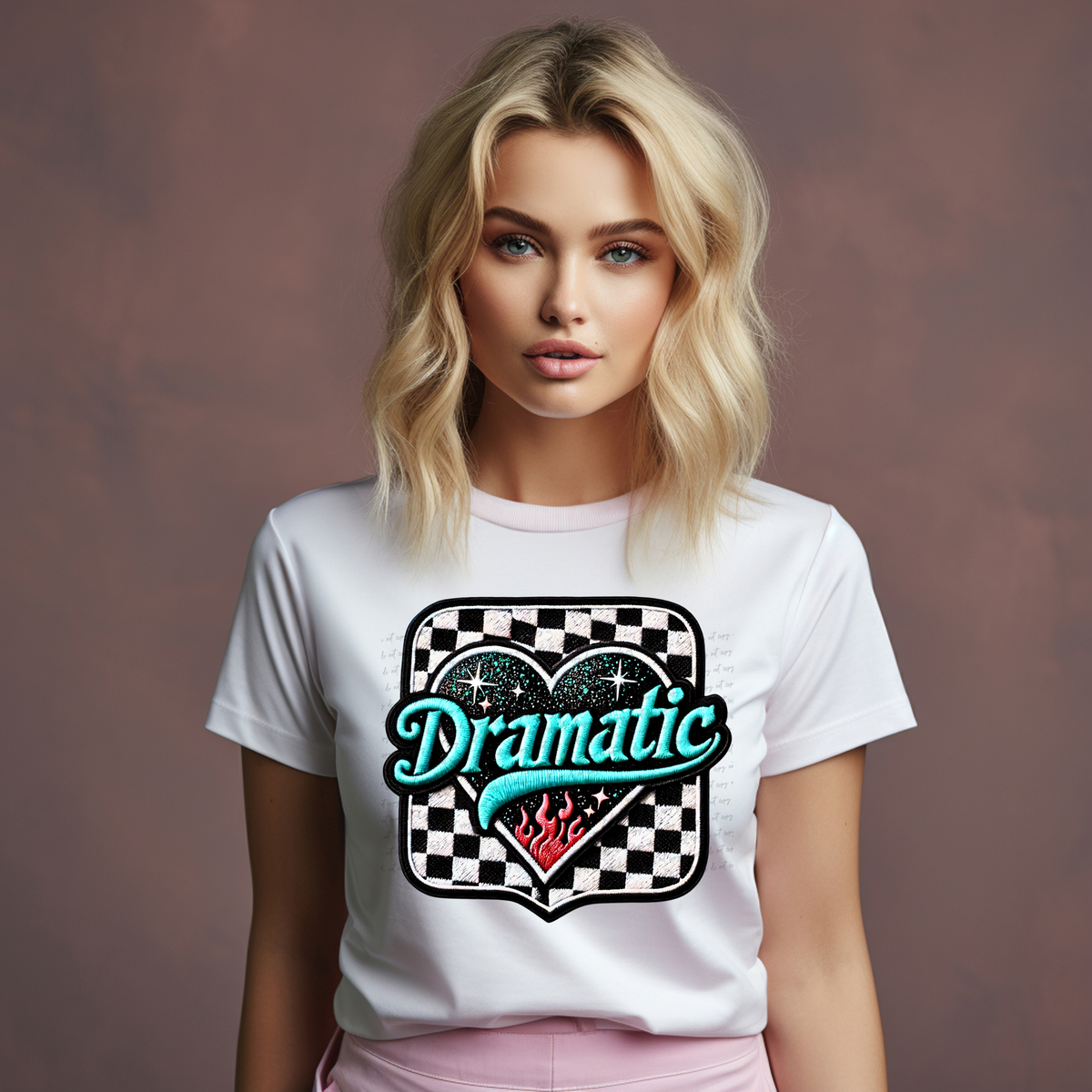 Dramatic Checkered 81815 DTF Transfer