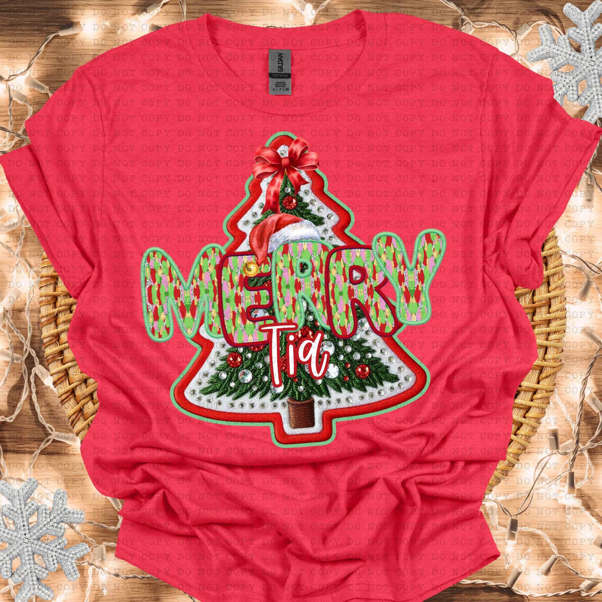 Merry Tia embroidered tree (ECHT) 64593 DTF transfer