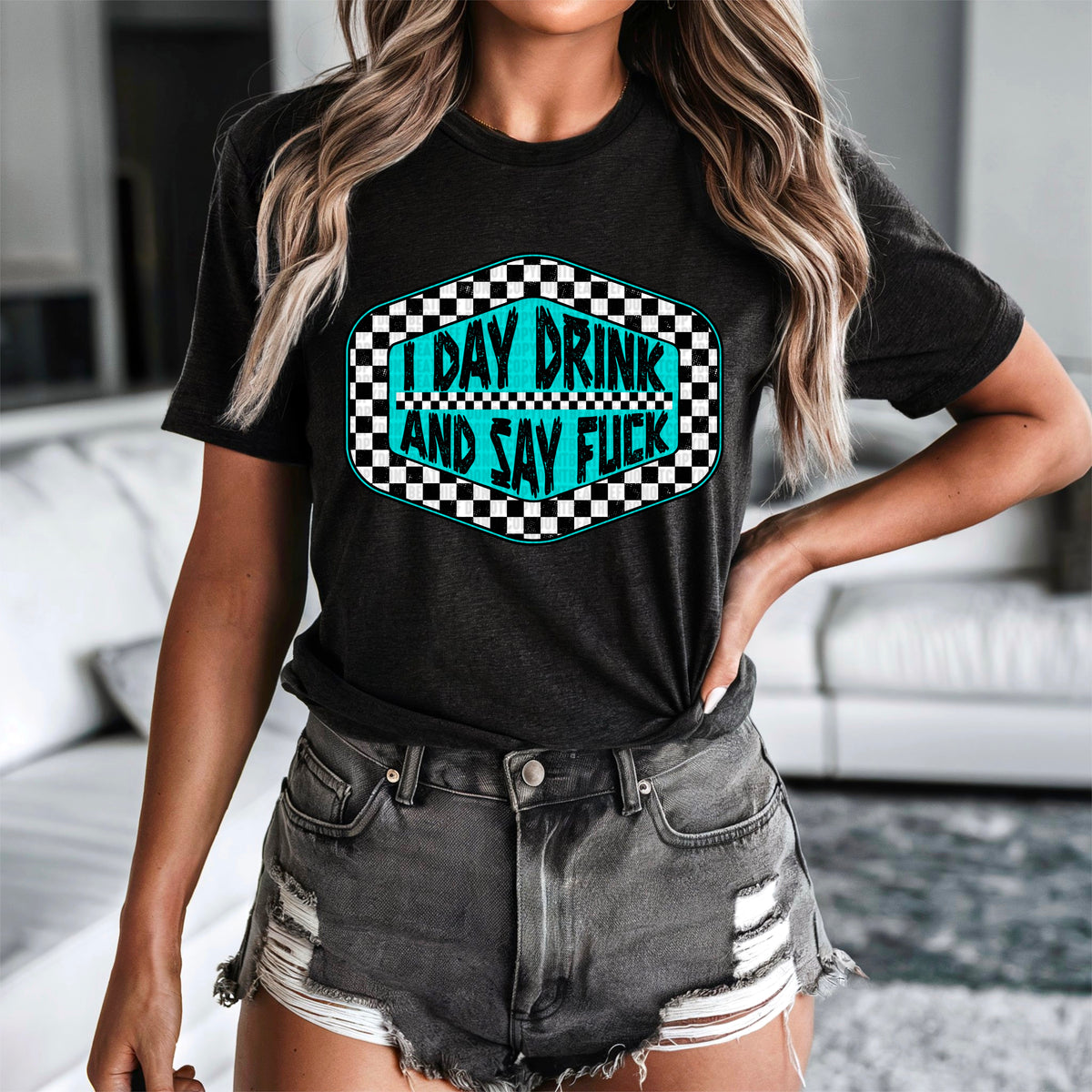 I say drink and say fuck 93713 DTF transfer